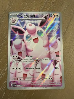 Wigglytuff 105/094 Illustration Rare Phantasmal Flames Pokemon Near Mint - Image 1