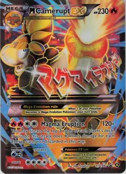 M Camerupt EX XY198A Holo Promo Alternate Art Promos Lightly Played See Photos - Image 1