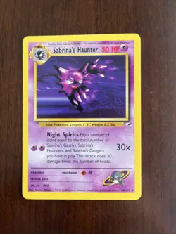 Sabrina's Haunter 058/132 Gym Heroes Regular Near Mint NM Pokemon Vintage - Image 1