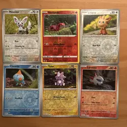6x Yuka Morii Reverse Holo Lot - Clay Pokemon - Rare Collectable - Image 1