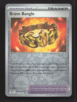 Brave Bangle 080/086 Uncommon White Flare Pokemon Reverse Holo Lightly Played - Image 1