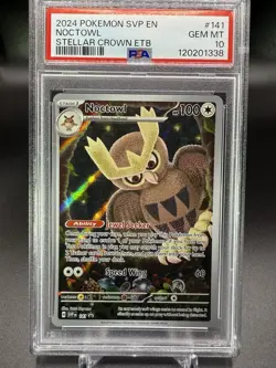 🦉2024 Pokemon SV Black Star Promos SVP EN Noctowl #141 PSA 10🦉 - Image 3