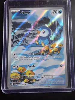 Pokemon TCG Piplup 098/094 Phantasmal Flames Illustration Rare - Image 1