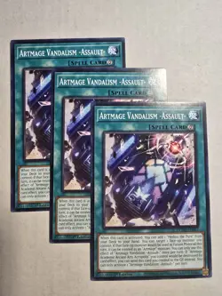 3x Artmage Vandalism - Assault- 1st Edition Common DUAD-EN057 Yu-Gi-Oh! - Image 1