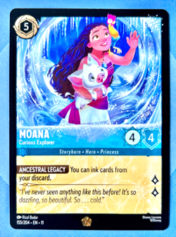Moana Curious Explorer Legendary 155/204 Disney Lorcana Winterspell - Image 1