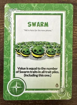 Doomlings Bees SWARM 129B/173 green OVL Overlush Traits 2023 Card NEW - Image 1