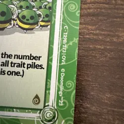 Doomlings Bees SWARM 129B/173 green OVL Overlush Traits 2023 Card NEW - Image 2