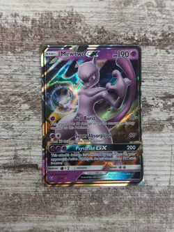 Mewtwo GX 39/73 Shining Legends Holo Pokemon Card TCG - Image 1