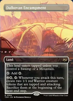 MTG Dalkovan Encampment - Borderless, NM-Mint, English Tarkir: Dragonstorm - Image 1