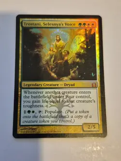 1x Trostani Selesnya's Voice FOIL RTR MTG Return to Ravnica Mythic 206 NM x1 - Image 1