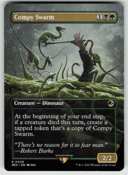 Compy Swarm (Borderless) 9 Universes Beyond: Jurassic World Collection NM - Image 1