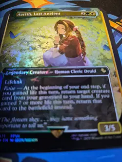 Aerith, Last Ancient | Borderless Chocobo Track Foil | Final Fantasy MTG - Image 2