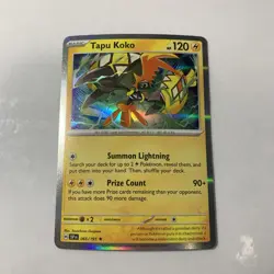 Tapu Koko 065/191 Sv08: Surging Sparks Holo Rare Pokemon Card 2024 - Image 1