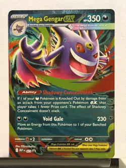 Mega Gengar ex 073 Black Star Promo English Pokemon From Mega Moonlight. MEP - Image 1
