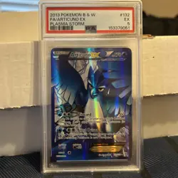 2013 Pokemon Black White Plasma Storm Full Art Articuno EX Holo 132/135 - Image 1