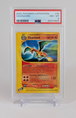 Charizard Pokemon 2002 Expedition Non-Holo 40/165 PSA 8 - Image 1
