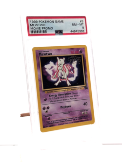 PSA 8 Mewtwo #3 Black Star Promo 1999 Pokemon The First Movie Holo - Image 1
