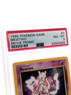 PSA 8 Mewtwo #3 Black Star Promo 1999 Pokemon The First Movie Holo - Image 2
