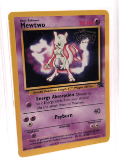 PSA 8 Mewtwo #3 Black Star Promo 1999 Pokemon The First Movie Holo - Image 3