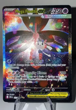 Mega Floette Ex SIR 117/086 Pokemon Card Chaos Rising English - Image 1