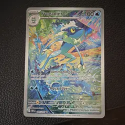 Pokemon Frogadier 089/086 Crimson Invasion Secret Rare Full Art Holo 100 HP Eng - Image 1