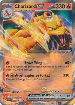 Charizard ex 006/165 Pokemon Scarlet & Violet 151 English - Image 1