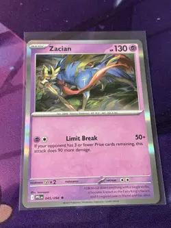 Zacian 045/094 Phantasmal Flames Pokemon Rare Holo NM - Image 1