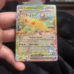 2025 Pokemon Prismatic Evolutions Leafeon ex #006/131 - Image 1