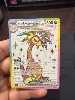 Alolan Exeggutor ex - Ultra Rare SV08: Surging Sparks 225/191 Pokemon TCG NM - Image 1