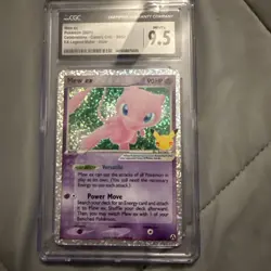CGC Mint+ 9.5 Mew ex Holo #88/92 Pokemon (Celebrations: Classic Collection) - Image 1