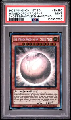 The Winged Dragon Of Ra-sphere Mode GFP2-EN180 Ghost Rare Yugioh PSA 9 *560 - Image 1