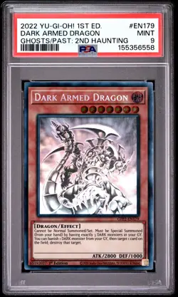 Dark Armed Dragon GFP2-EN179 1st Edition Ghost Rare Yugioh PSA 9 *558 - Image 1