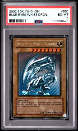 Blue Eyes White Dragon SDK-001 Ultra Rare Unlimited Yugioh PSA 6 *576 - Image 1