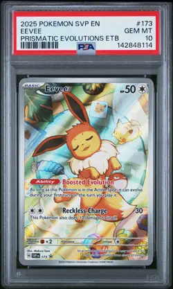 Eevee 173 Prismatic Evolutions Elite Trainer Promo Pokemon PSA 10 *114 - Image 1