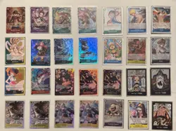 ONE PIECE 28 CARD LOT ALT ART LEADER SUPER RARE NAMI LUFFY ZORO YAMATO BOA LAW - Image 1