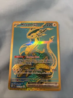 Pokemon TCG Miraidon ex 243/091 Sv: Paldean Fates Holo Secret Rare NM Pack Fresh - Image 1