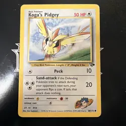 Koga's Pidgey 80/132 Common Gym Challenge Pokemon Unlimited - Image 1