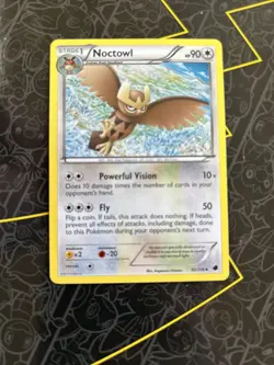 Pokemon TCG Noctowl Plasma Freeze 92/116 Regular Uncommon - Image 1