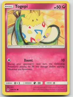 Togepi 136/214 Unbroken Bonds Pokemon NM - Image 1