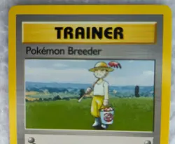 Pokemon TCG Pokemon Breeder 76/102 Base Set Rare Trainer Non Holo Vintage 1999 - Image 2