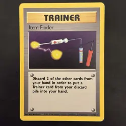 Pokemon Vintage Non-Holo Rare Item Finder 74/102 Base Set WotC 1999 - Image 1