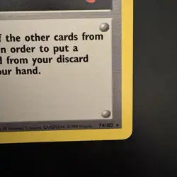 Pokemon Vintage Non-Holo Rare Item Finder 74/102 Base Set WotC 1999 - Image 4