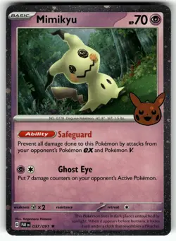 Mimikyu 037/091 Rare Paldean Fates Pokemon Near Mint - Image 1