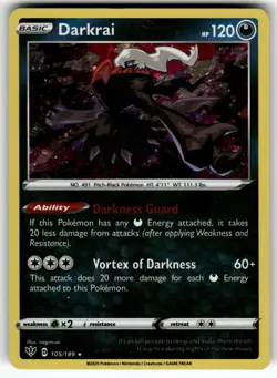 Darkrai 105/189 Holo Promo Pokemon Holo Near Mint - Image 1