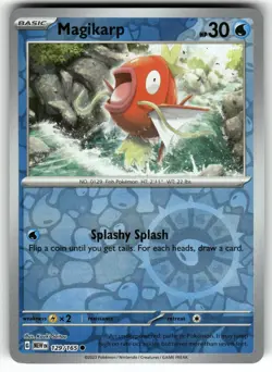 Magikarp 129/165 Common 151 Pokemon Reverse Holo Near Mint - Image 1