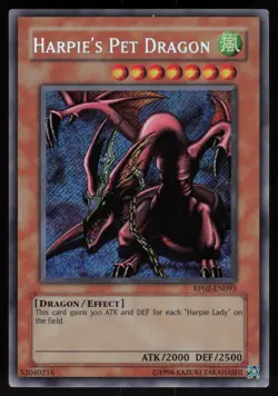 Harpie's Pet Dragon RP02-EN093 Secret Rare ORIGINAL YU-GI-OH - Image 1