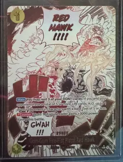 One Piece TCG Gum-Gum Fire Fist Pistol Red Hawk OP11-114 Alt Art English - Image 1