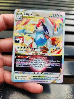 Lugia VSTAR Prize Pack Series 3/4 Holo Play Stamped Promo Card 139/195 - Image 1