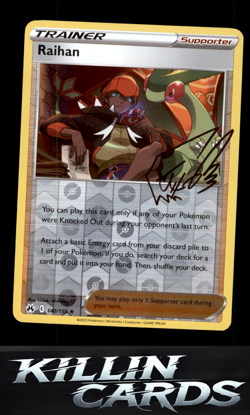Reverse Holofoil Raihan 140/159 Pokemon Holo Rare Crown Zenith Card NM - Image 1