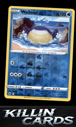 Reverse Holofoil Wailmer 031/159 Pokemon Common Crown Zenith Card NM - Image 1